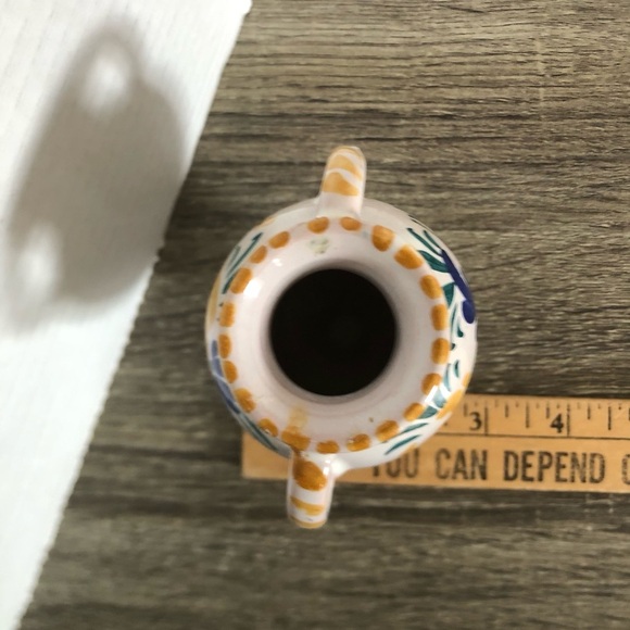 Vtg Italian Hand Painted Miniature Vase - Picture 7 of 13